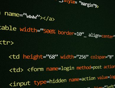 Close-up of HTML code lines highlighting web development concepts and techniques.