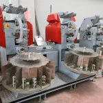 Modern industrial machinery with advanced technology in a factory setting.